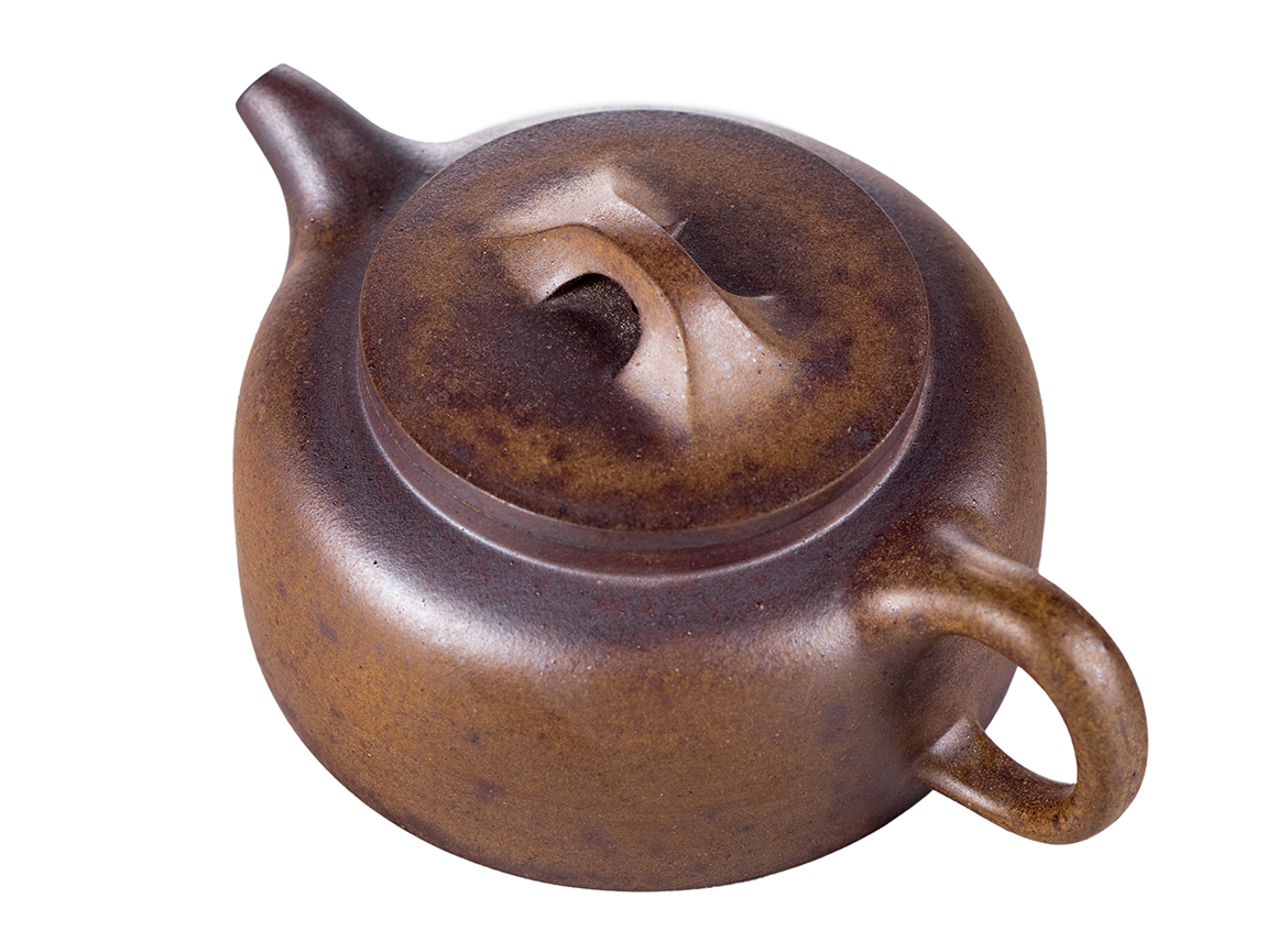 Чайник # 51847, исинская глина, дровяной обжиг, ручная работа, 150 мл.