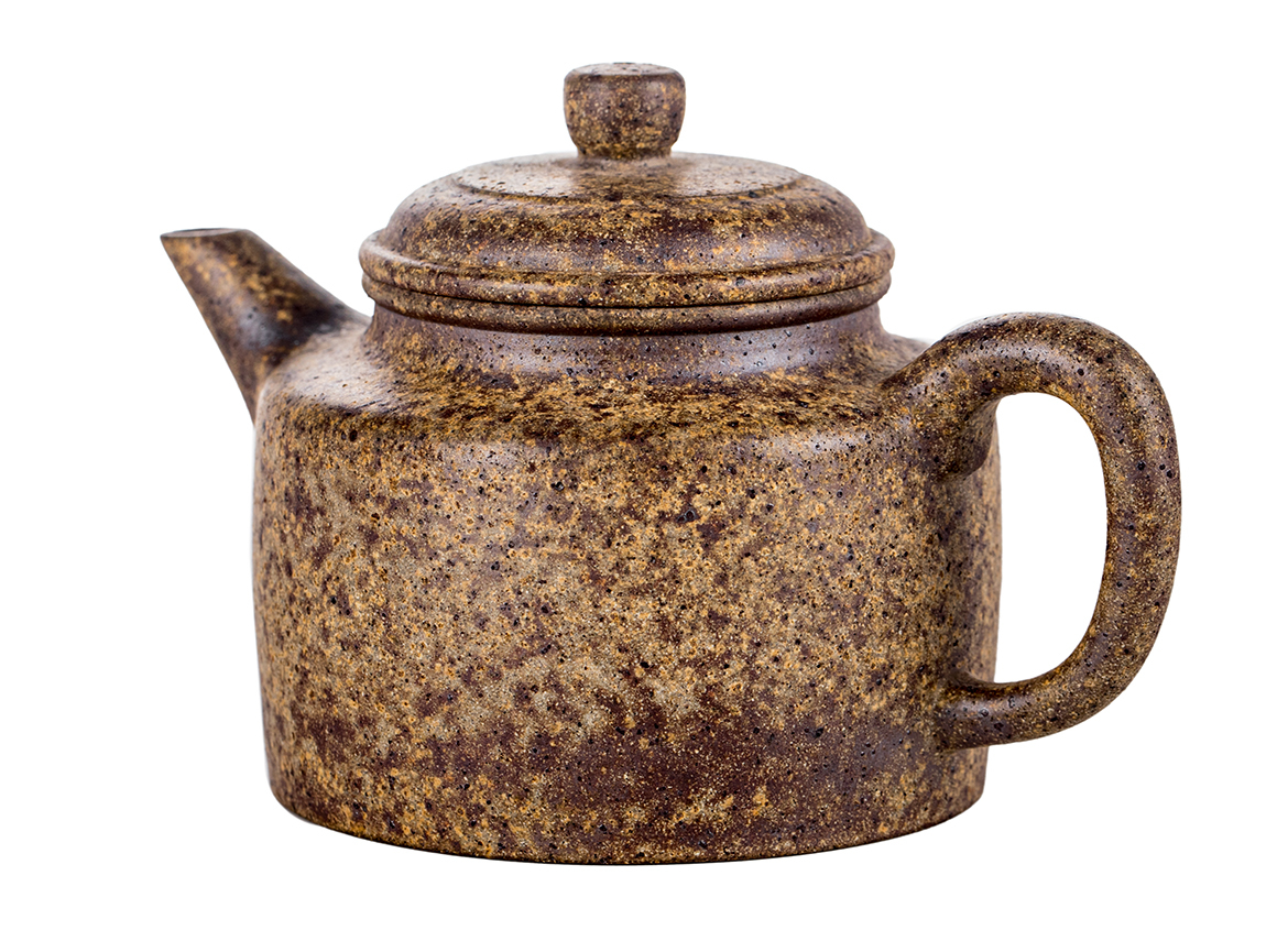 Чайник # 51850, исинская глина, дровяной обжиг, ручная работа, 210 мл.