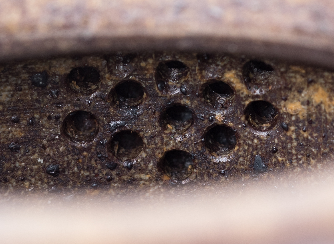 Чайник # 51850, исинская глина, дровяной обжиг, ручная работа, 210 мл.