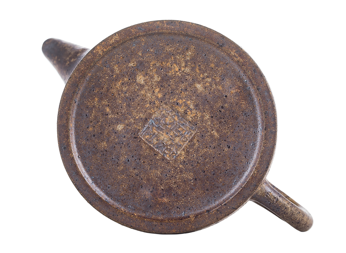 Чайник # 51850, исинская глина, дровяной обжиг, ручная работа, 210 мл.