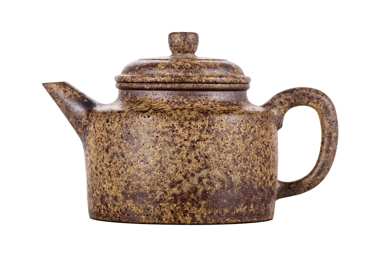 Чайник # 51850, исинская глина, дровяной обжиг, ручная работа, 210 мл.