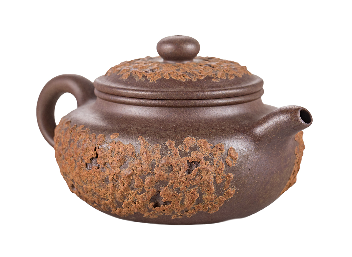 Чайник # 51854, исинская глина, дровяной обжиг, ручная работа, 235 мл.