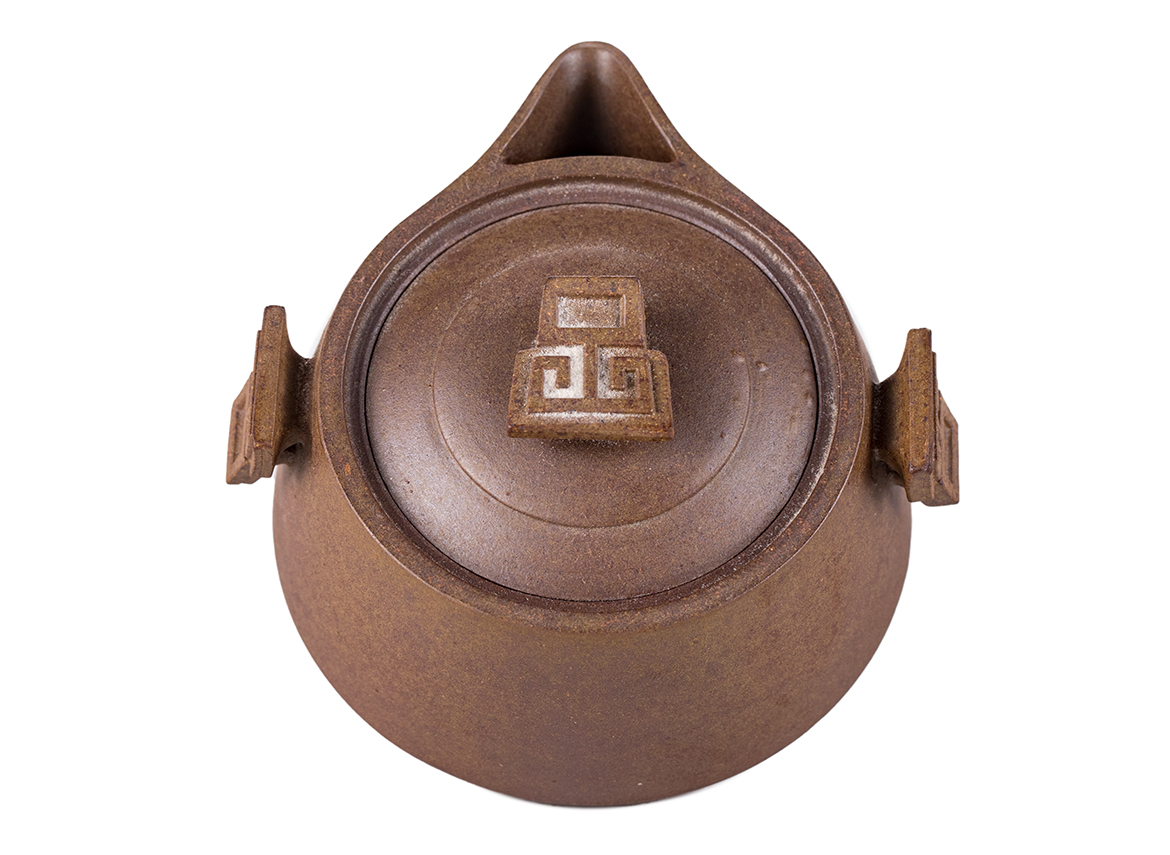 Чайник # 51855, исинская глина, дровяной обжиг, ручная работа, 185 мл.