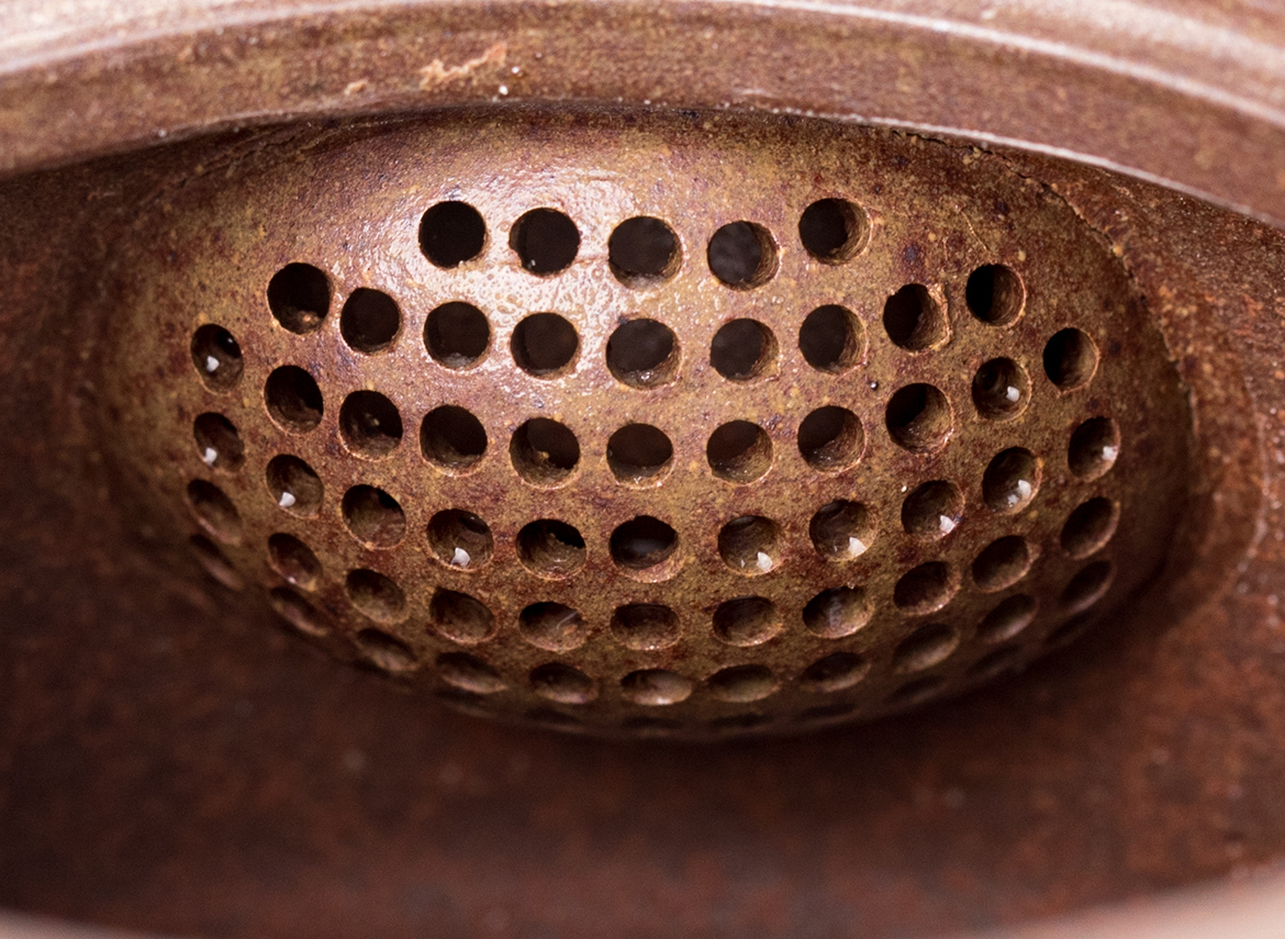 Чайник # 51855, исинская глина, дровяной обжиг, ручная работа, 185 мл.