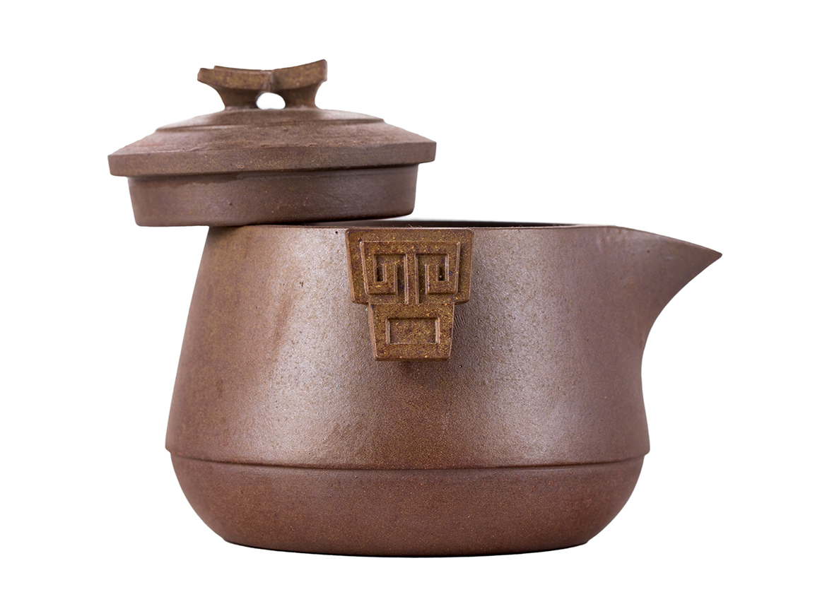 Чайник # 51855, исинская глина, дровяной обжиг, ручная работа, 185 мл.