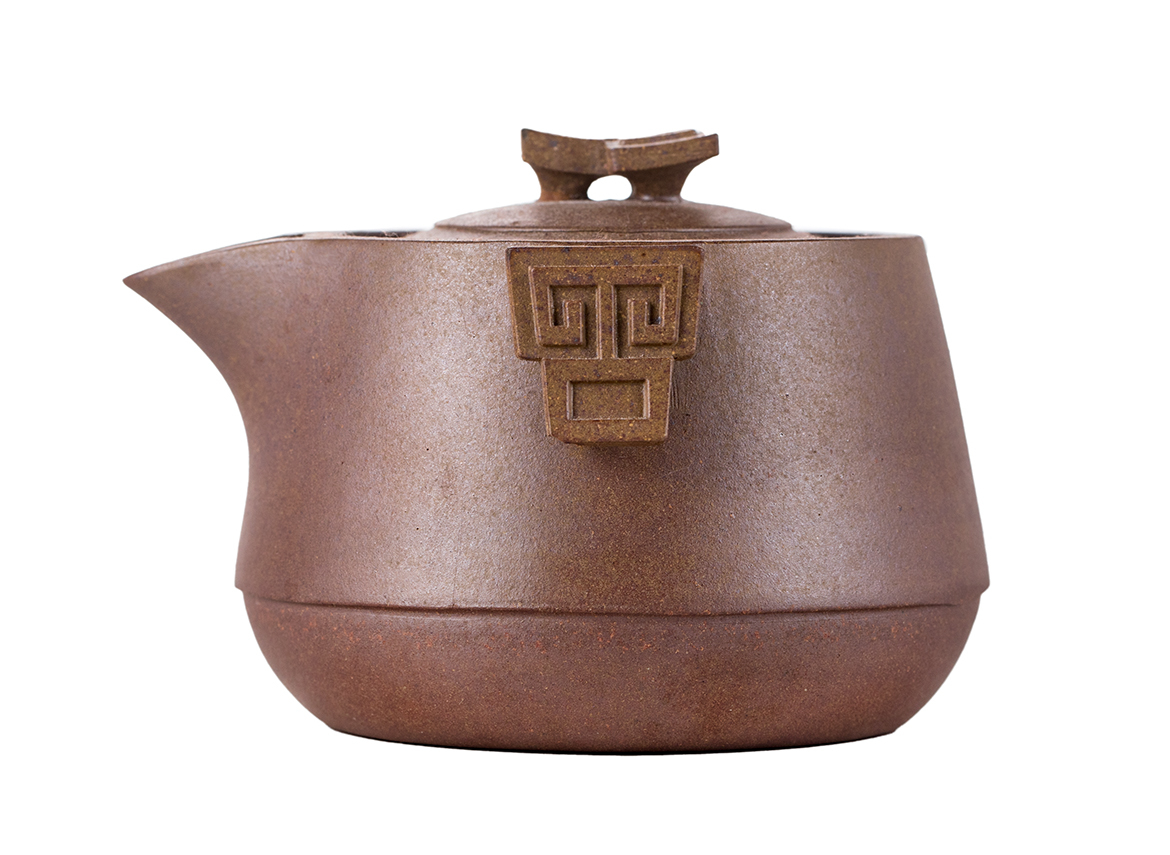 Чайник # 51855, исинская глина, дровяной обжиг, ручная работа, 185 мл.
