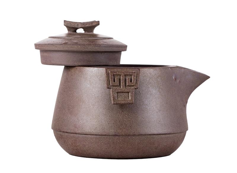 Чайник # 51856, исинская глина, дровяной обжиг, ручная работа, 185 мл.