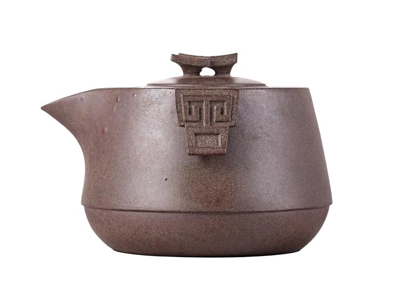 Чайник # 51856, исинская глина, дровяной обжиг, ручная работа, 185 мл.