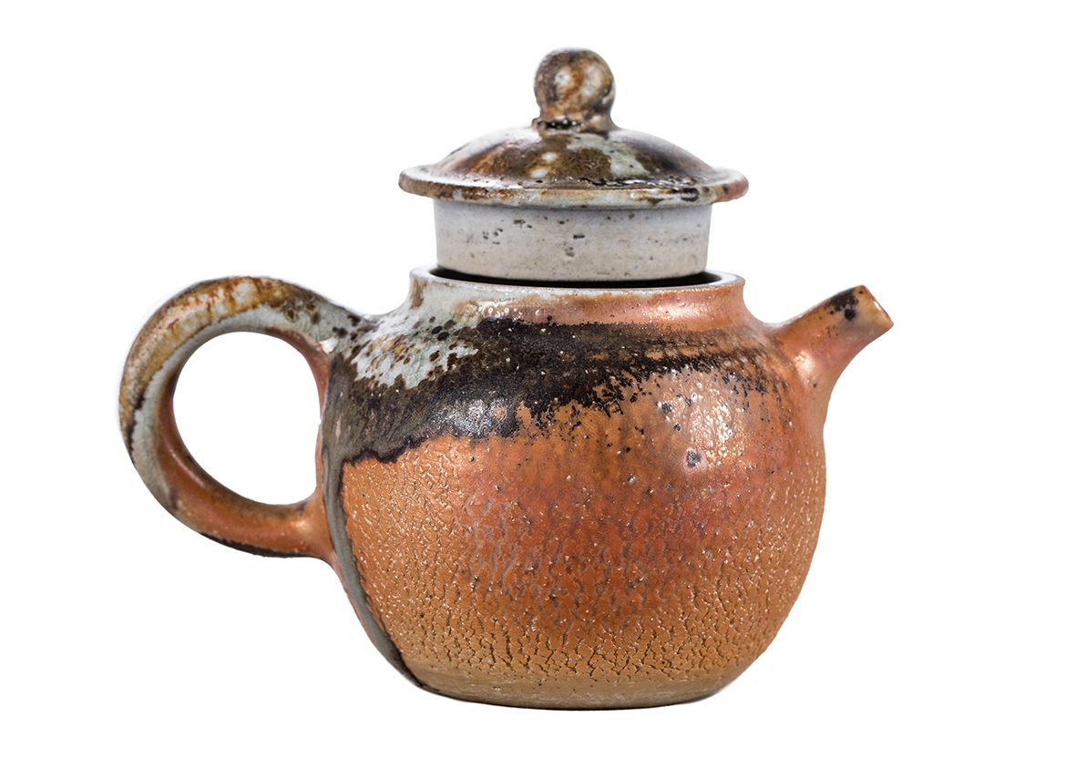 Чайник # 51857, дровяной обжиг, керамика Дэхуа, 180 мл.