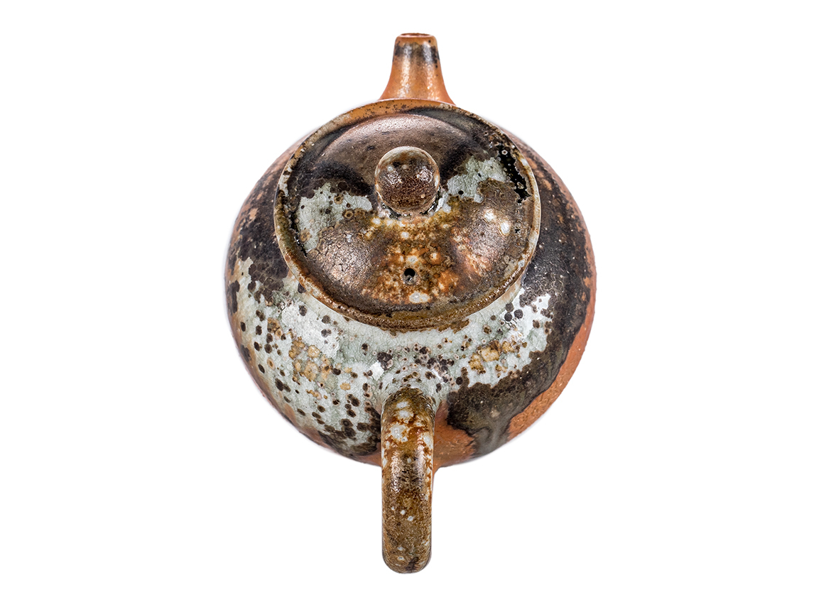 Чайник # 51857, дровяной обжиг, керамика Дэхуа, 180 мл.