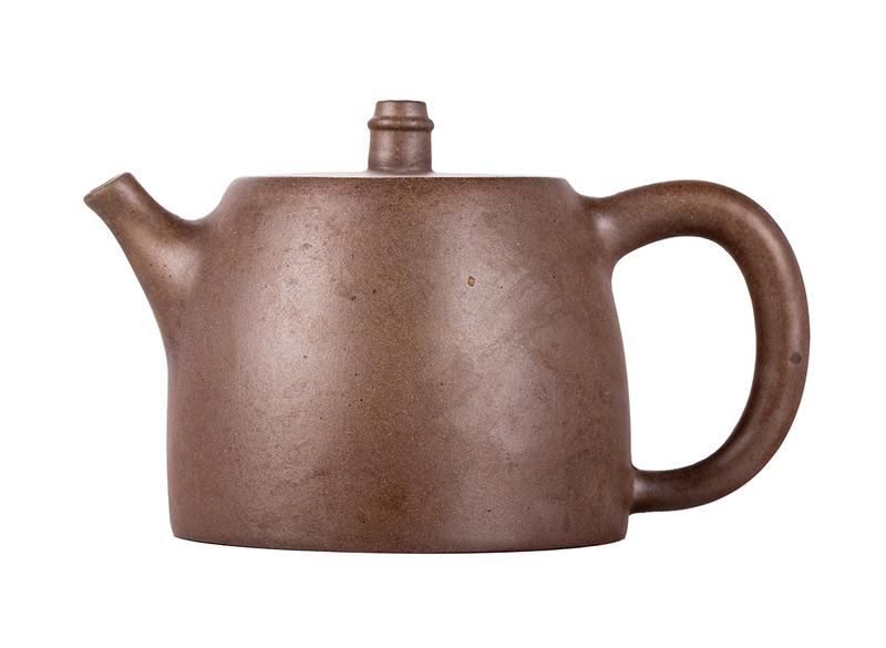 Чайник # 51858, исинская глина, дровяной обжиг, ручная работа,  220 мл.