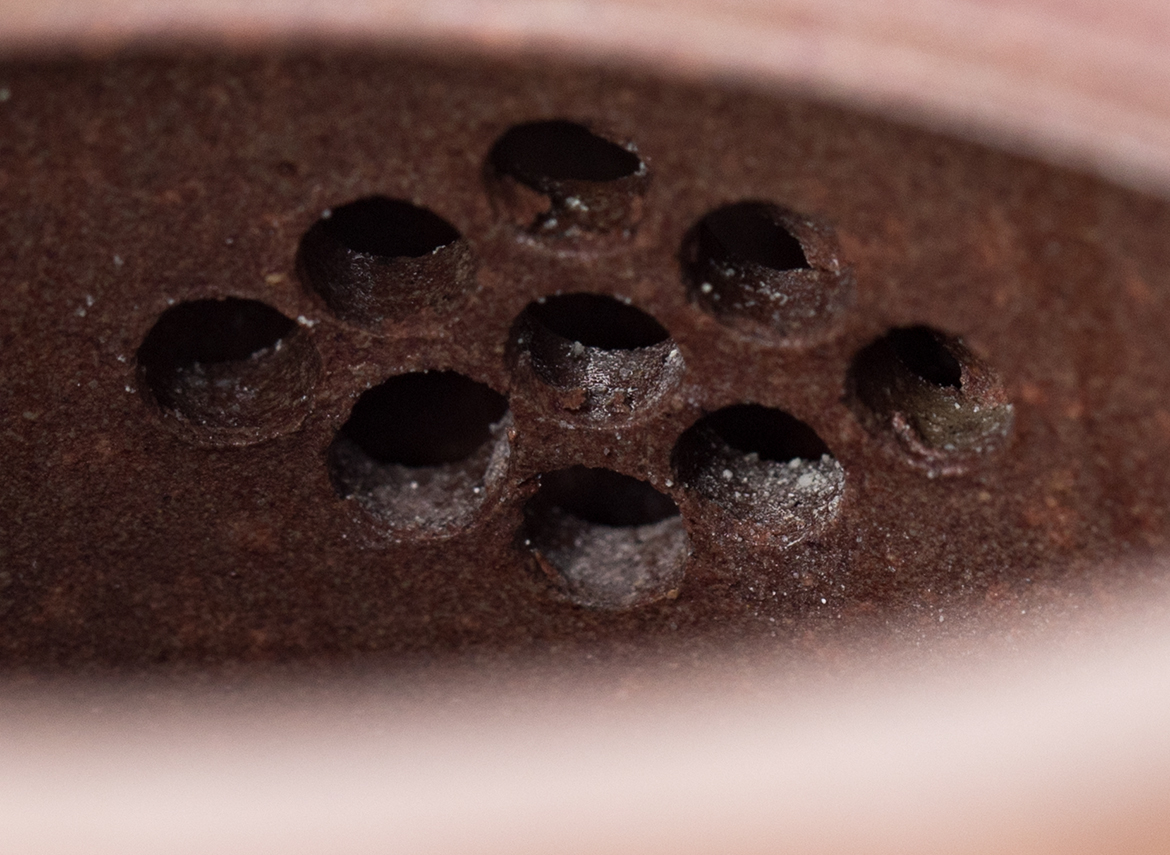 Чайник # 51858, исинская глина, дровяной обжиг, ручная работа,  220 мл.