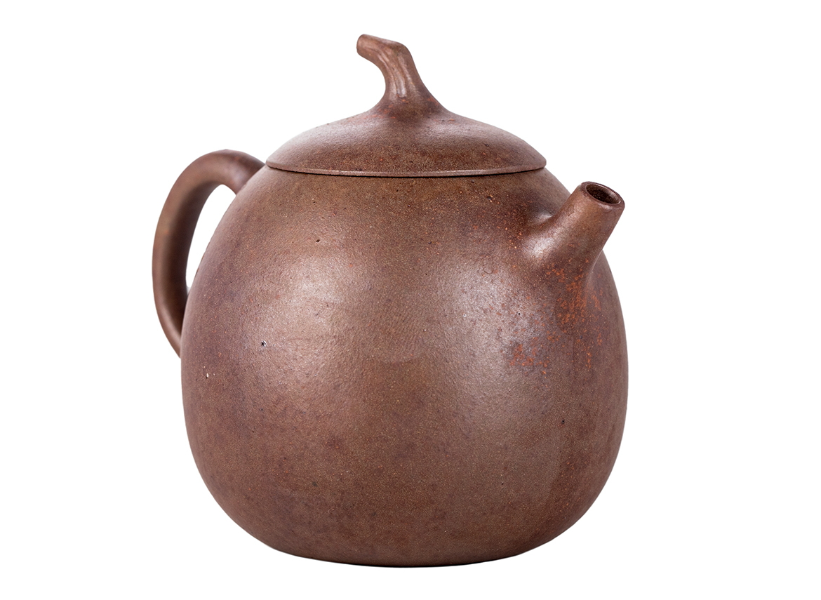 Чайник # 51859, исинская глина, дровяной обжиг, ручная работа, 140 мл.