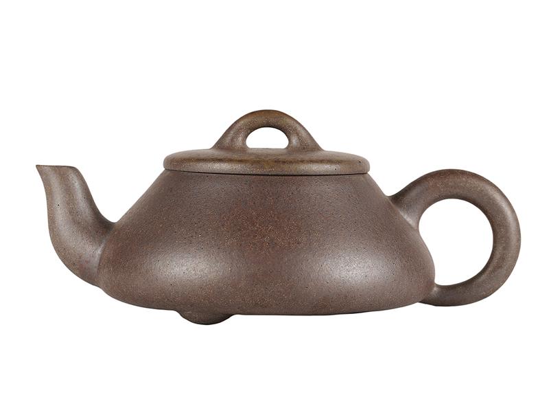 Чайник # 51860, исинская глина, дровяной обжиг, ручная работа, 208 мл.
