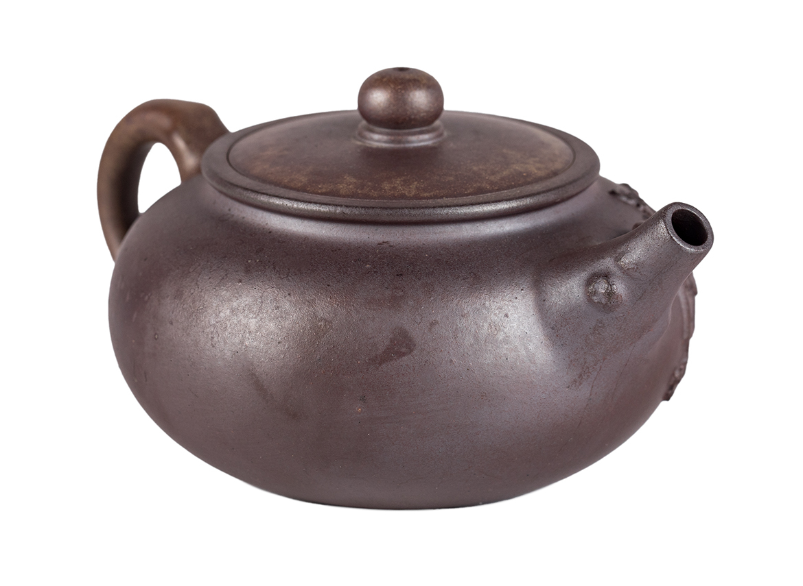 Чайник # 51862, исинская глина, дровяной обжиг, ручная работа, 240 мл.