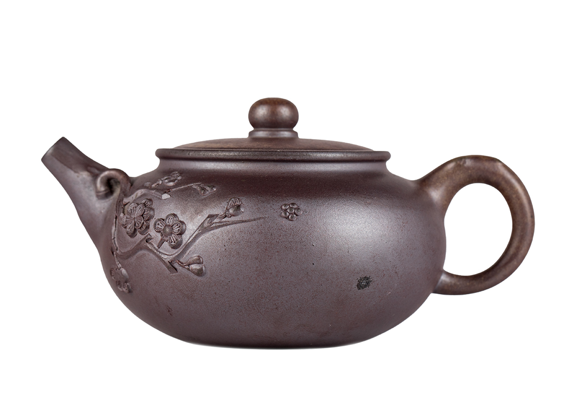 Чайник # 51862, исинская глина, дровяной обжиг, ручная работа, 240 мл.