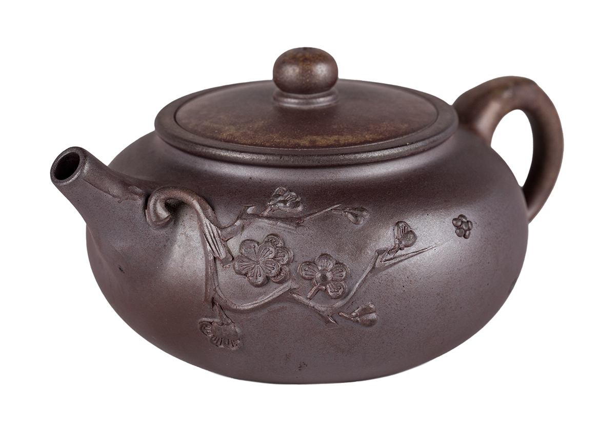 Чайник # 51862, исинская глина, дровяной обжиг, ручная работа, 240 мл.