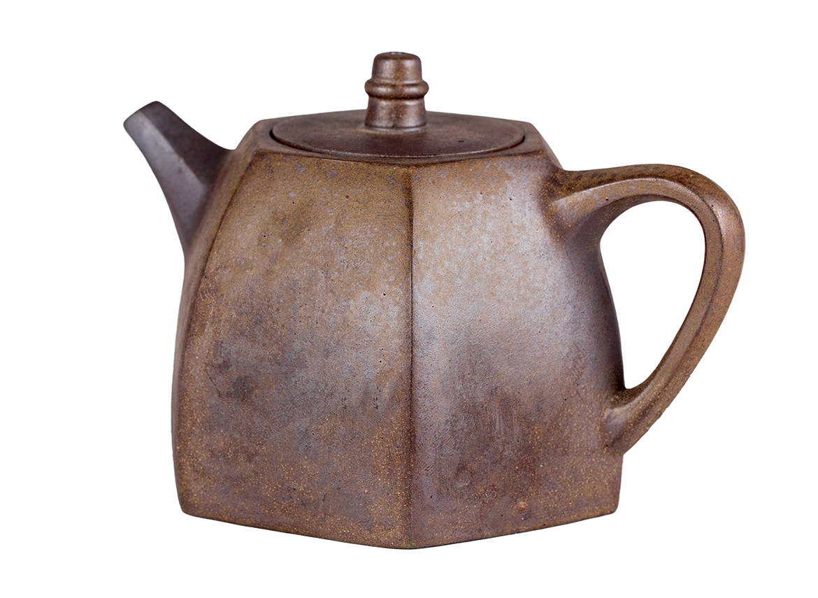 Чайник # 51871, исинская глина, дровяной обжиг, ручная работа, 240 мл.