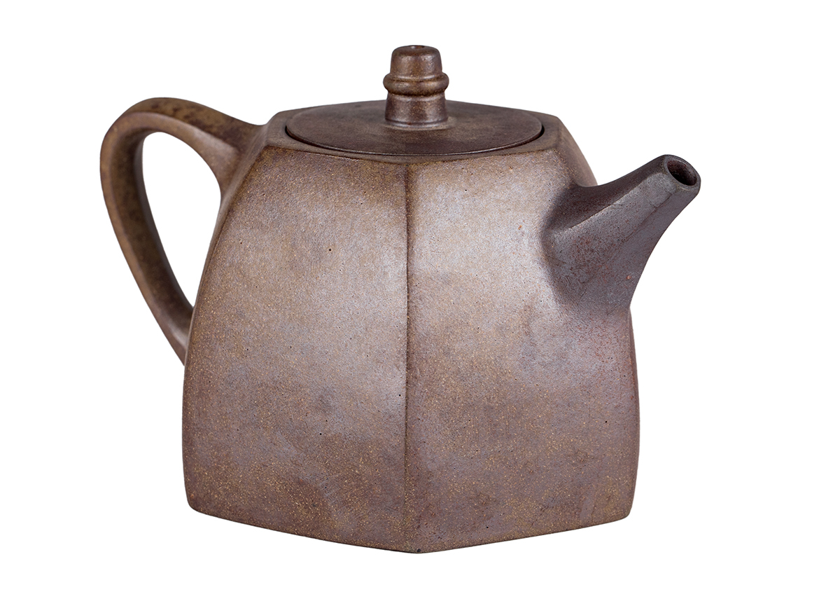 Чайник # 51871, исинская глина, дровяной обжиг, ручная работа, 240 мл.