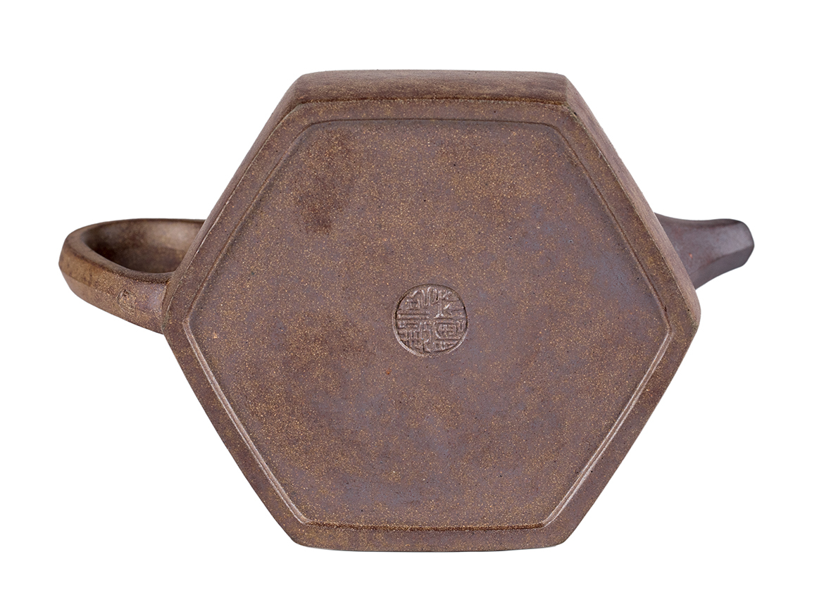 Чайник # 51871, исинская глина, дровяной обжиг, ручная работа, 240 мл.