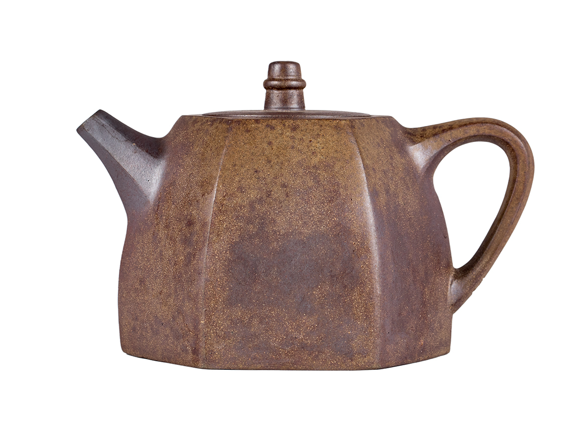 Чайник # 51871, исинская глина, дровяной обжиг, ручная работа, 240 мл.