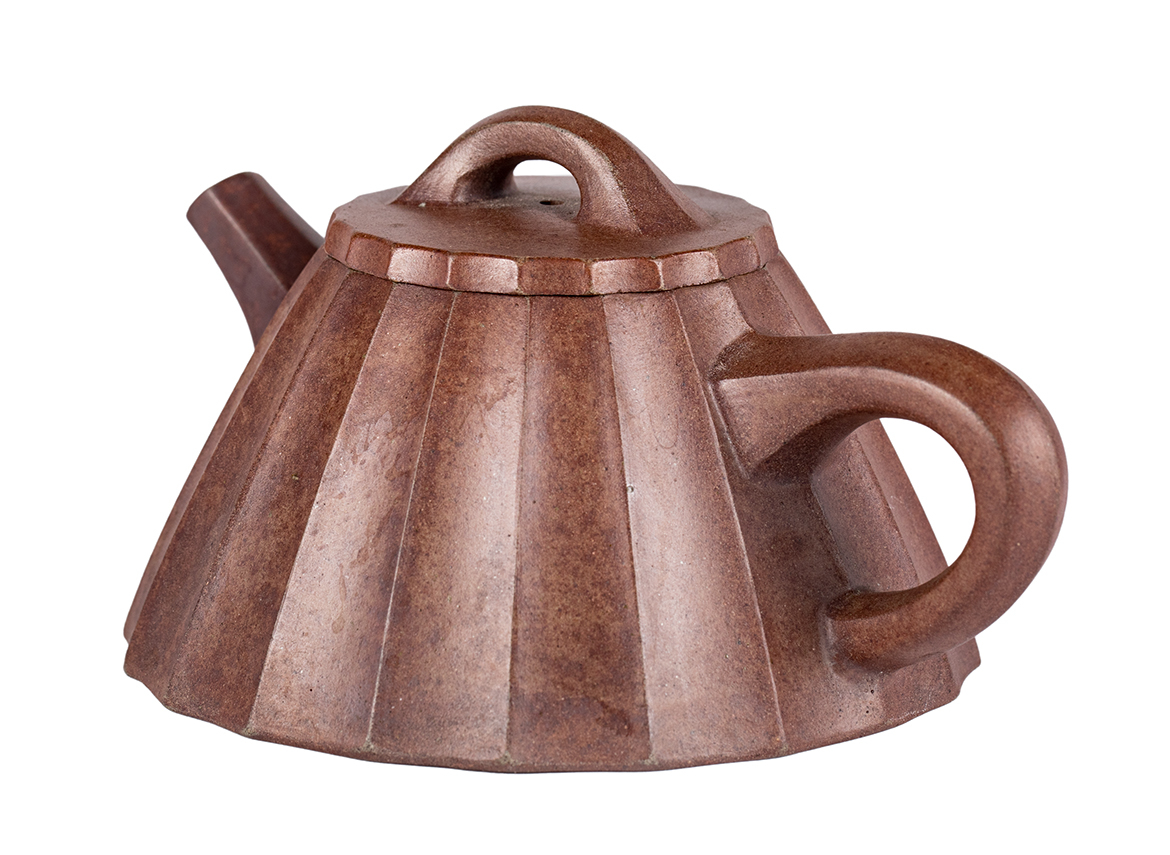 Чайник # 51872, исинская глина, дровяной обжиг, ручная работа, 240 мл.