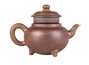 Чайник # 51873, исинская глина, кинцуги, дровяной обжиг, ручная работа 140 мл.