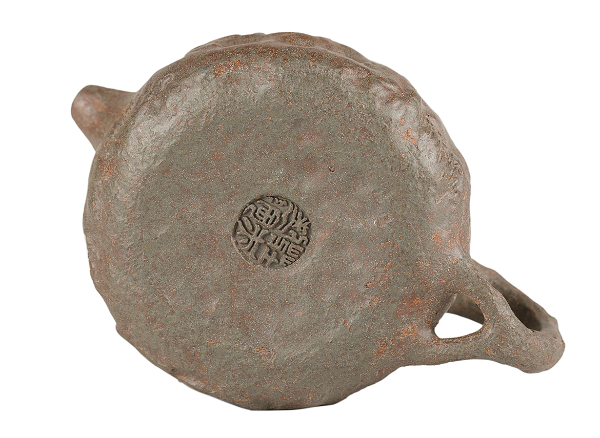 Чайник # 51874, исинская глина, дровяной обжиг, ручная работа, 92 мл.