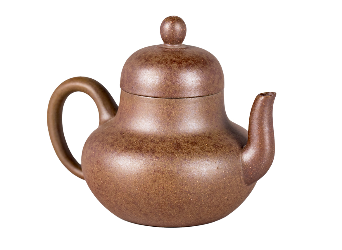 Чайник # 51877, исинская глина, дровяной обжиг, ручная работа, 100 мл.