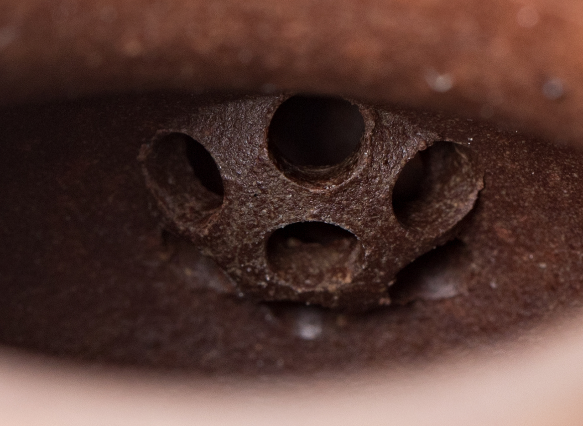 Чайник # 51877, исинская глина, дровяной обжиг, ручная работа, 100 мл.