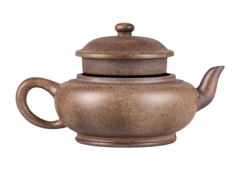 Чайник # 51878, исинская глина, дровяной обжиг, ручная работа, 190 мл.