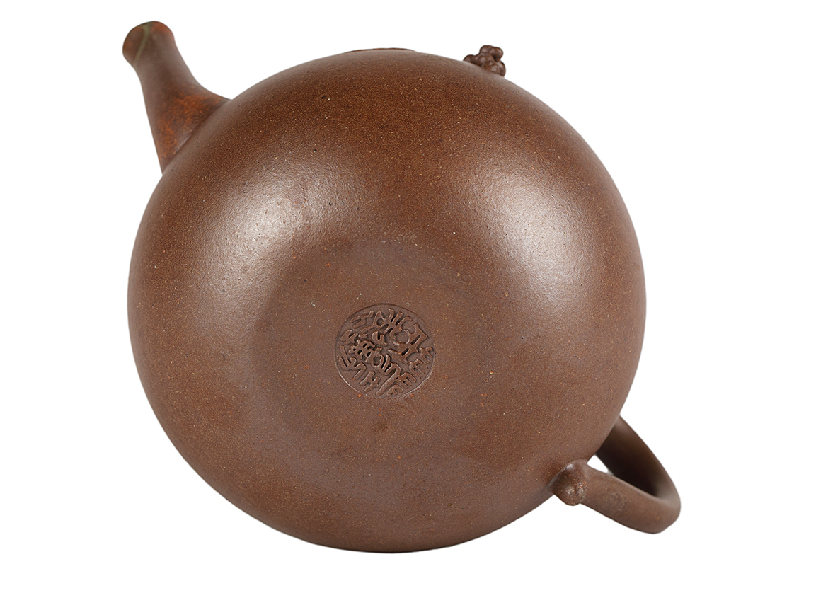 Чайник # 51883, дровяной обжиг/исинская глина, ручная работа, кинцуги, 140 мл.