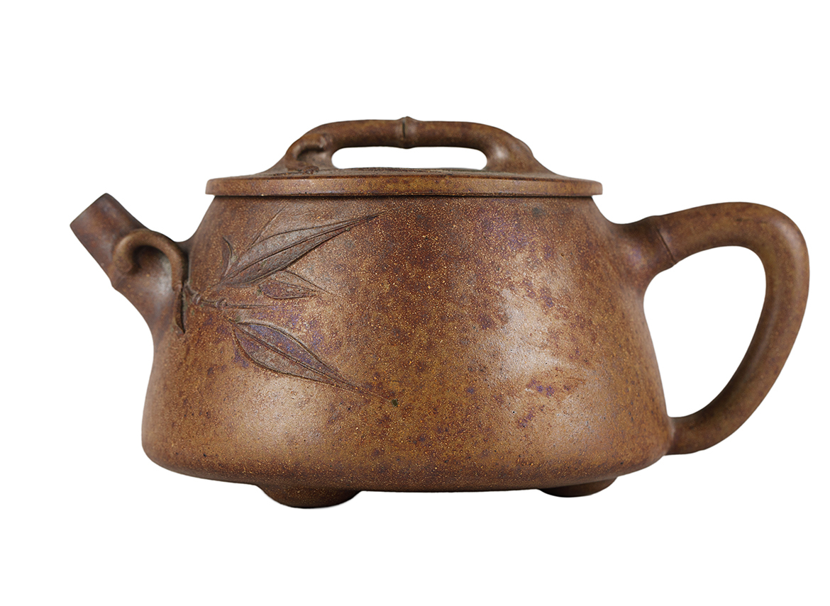 Чайник # 51885, дровяной обжиг/исинская глина, ручная работа,  250 мл.