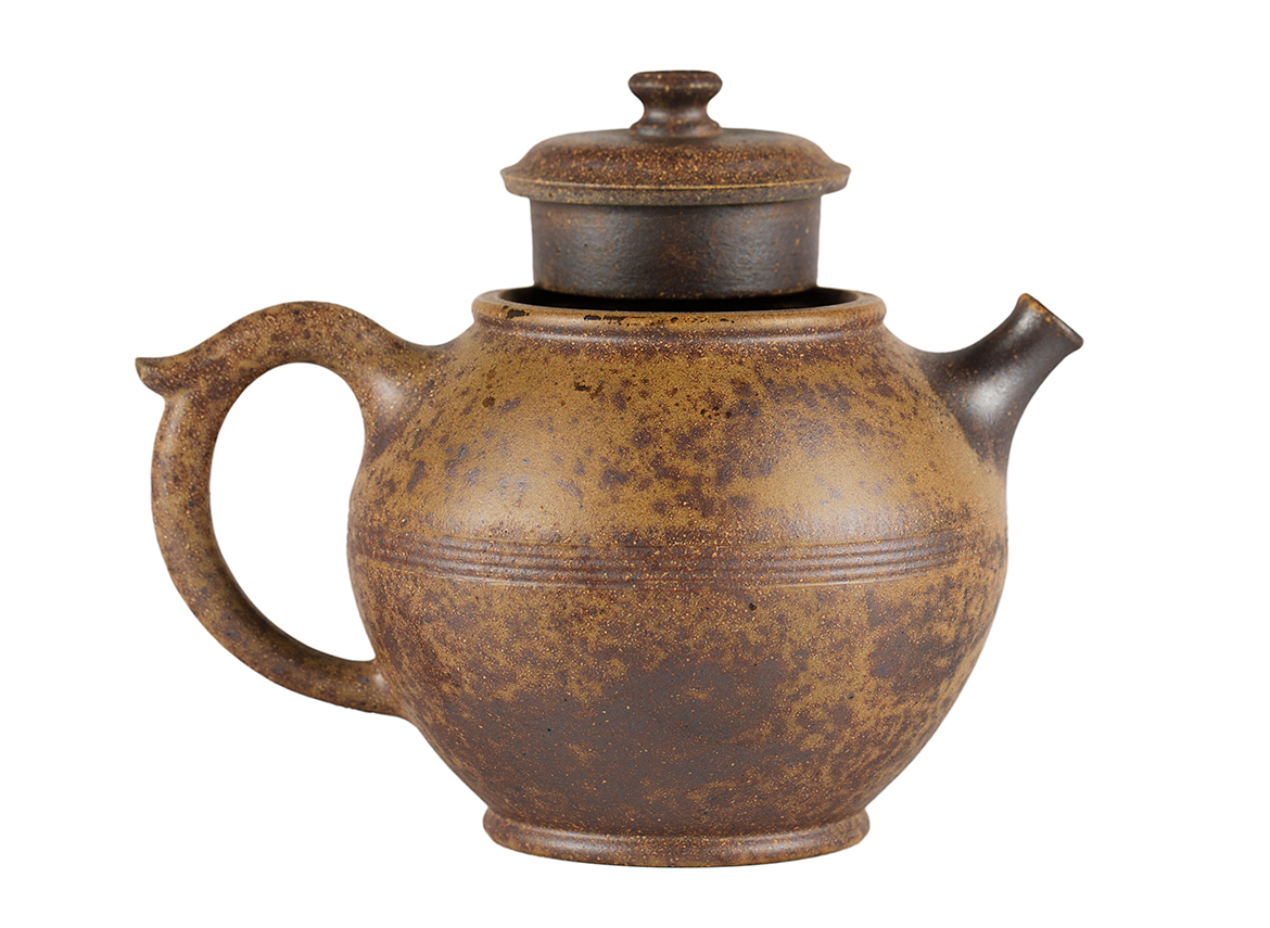 Чайник # 51887, дровяной обжиг/исинская глина, ручная работа, 200 мл.