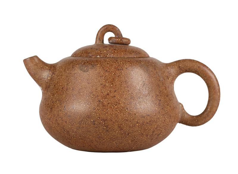 Чайник # 51888, дровяной обжиг/исинская глина, ручная работа, 100 мл.