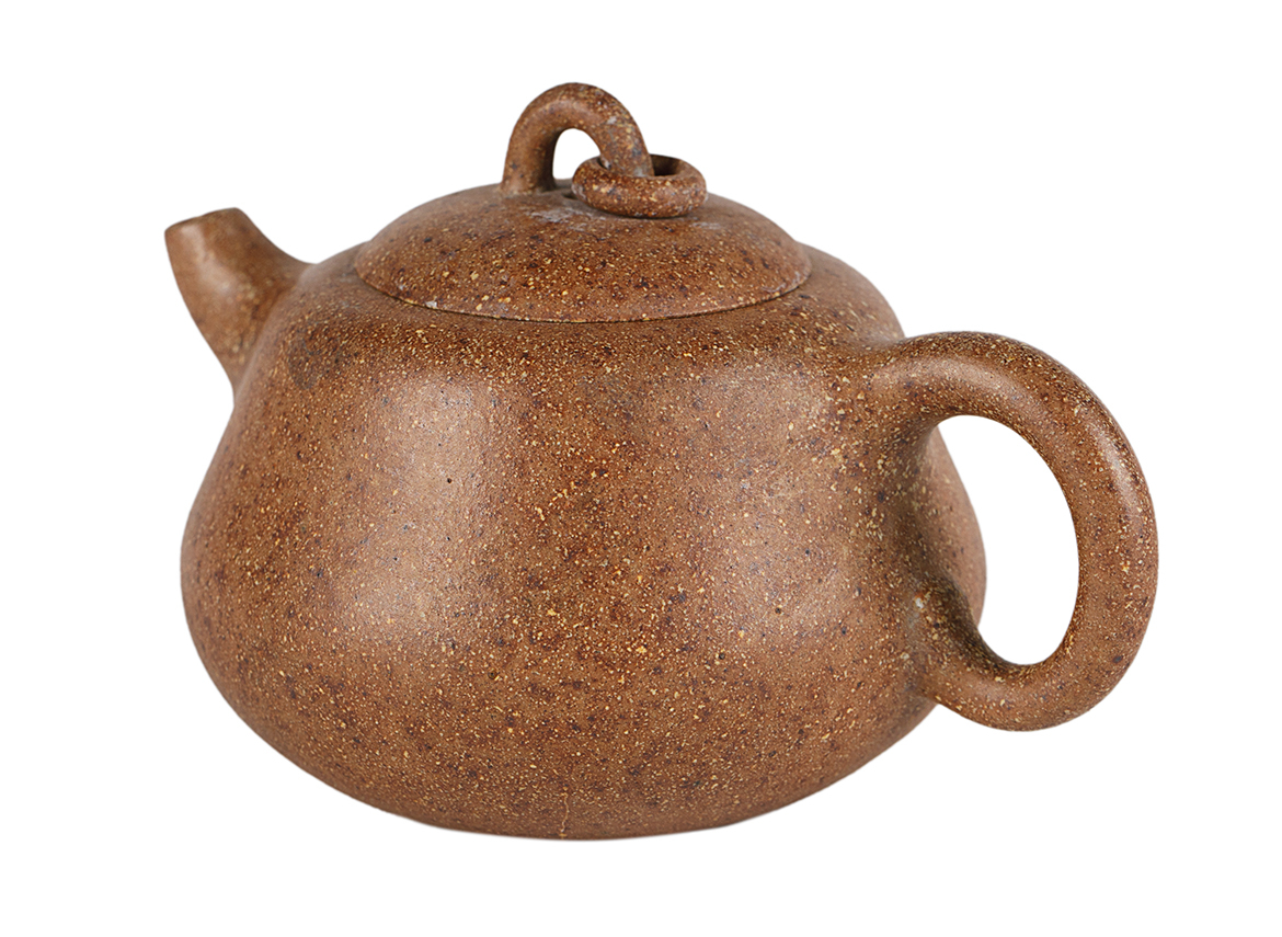 Чайник # 51888, дровяной обжиг/исинская глина, ручная работа, 100 мл.