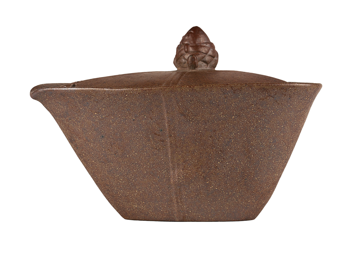 Чайник # 51892, дровяной обжиг/исинская глина, ручная работа,100 мл.