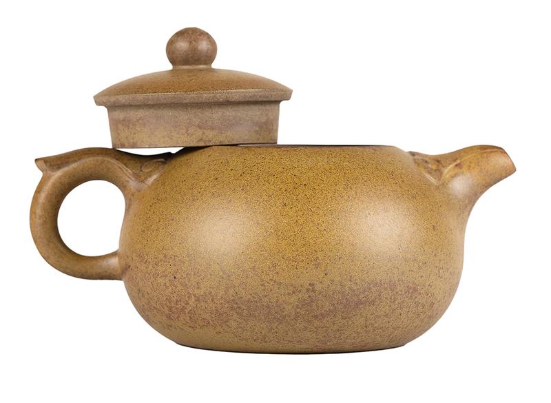 Чайник # 51893, дровяной обжиг/исинская глина, ручная работа, 240 мл.