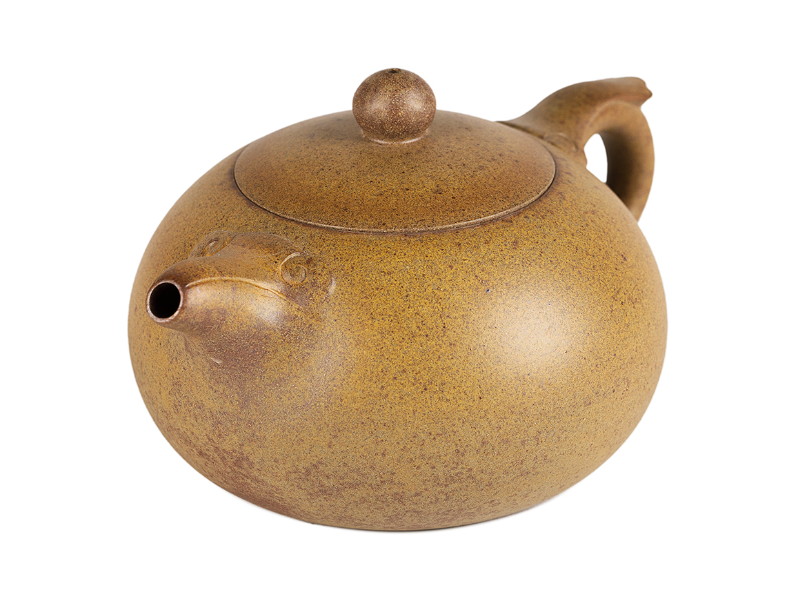 Чайник # 51893, дровяной обжиг/исинская глина, ручная работа, 240 мл.