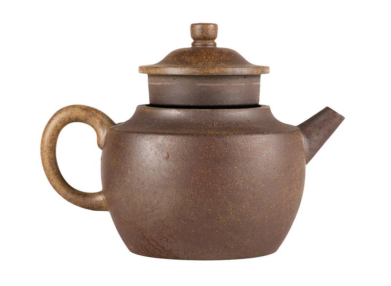 Чайник # 51895, дровяной обжиг/исинская глина, ручная работа, 250 мл.