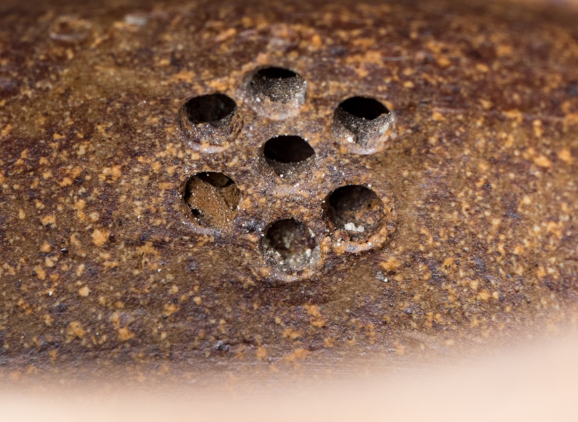 Чайник # 51900, дровяной обжиг/исинская глина, ручная работа,  150 мл.