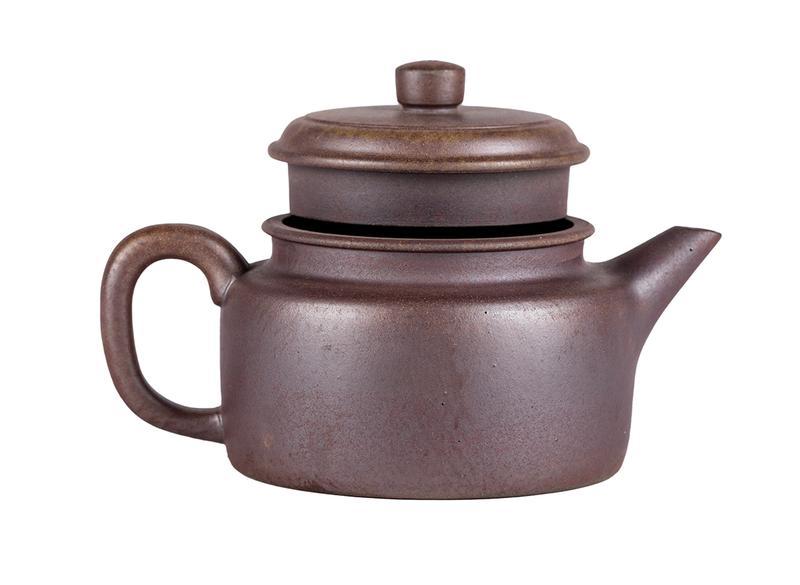 Чайник # 51901, дровяной обжиг/исинская глина, ручная работа, 180 мл.