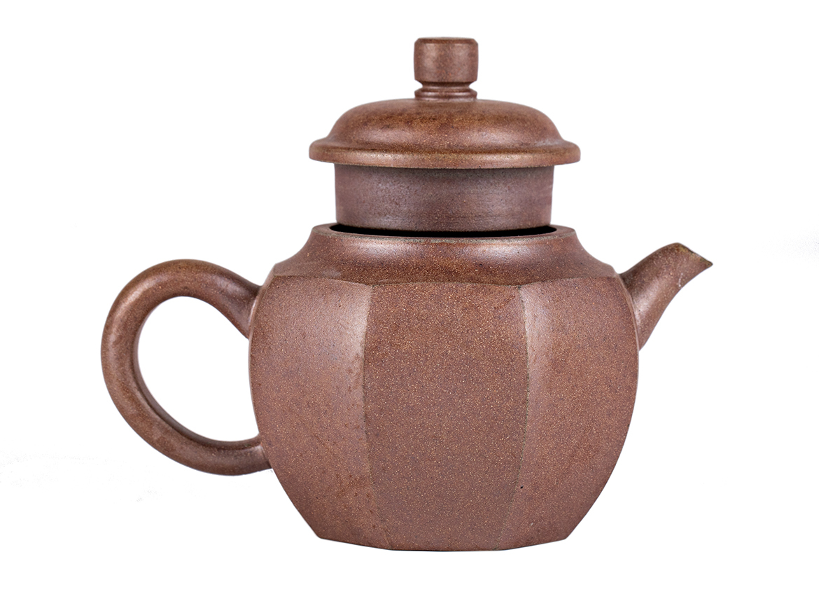 Чайник # 51902, дровяной обжиг/исинская глина, ручная работа,  160 мл.