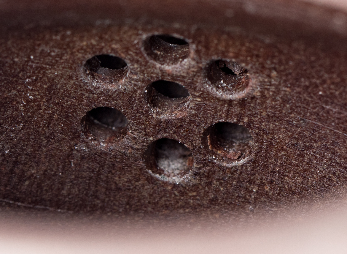 Чайник # 51902, дровяной обжиг/исинская глина, ручная работа,  160 мл.