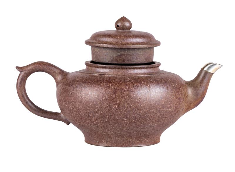 Чайник # 51903, дровяной обжиг/исинская глина, ручная работа, 250 мл.