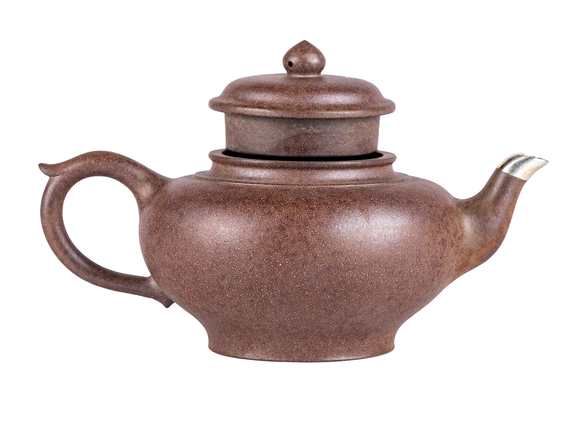 Чайник # 51903, дровяной обжиг/исинская глина, ручная работа, 250 мл.