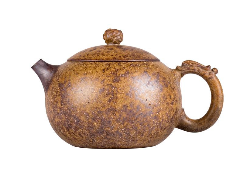 Чайник # 51904, дровяной обжиг/исинская глина, ручная работа,  300 мл.