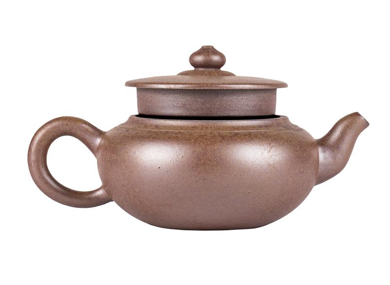 Чайник # 51905, дровяной обжиг/исинская глина, ручная работа, 200 мл.