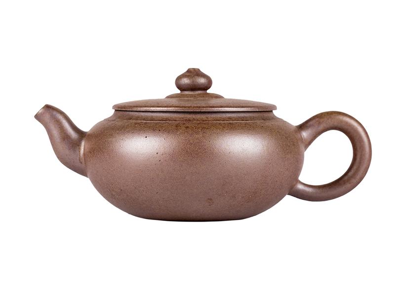 Чайник # 51905, дровяной обжиг/исинская глина, ручная работа, 200 мл.