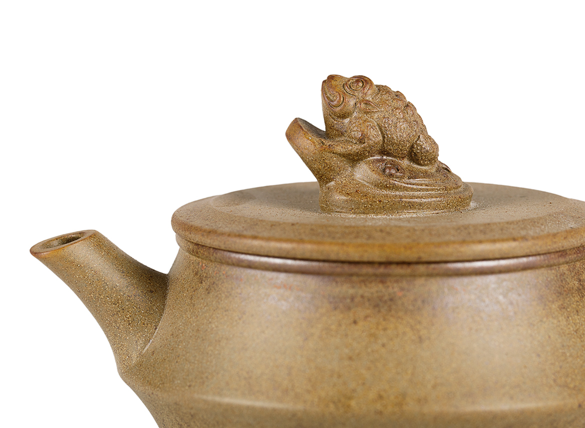 Чайник # 51906, дровяной обжиг/исинская глина, ручная работа, 130 мл.